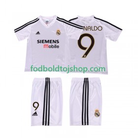 Real Madrid RONALDO 9 2004 20025 Retro Børn Hjemme trøje S/S